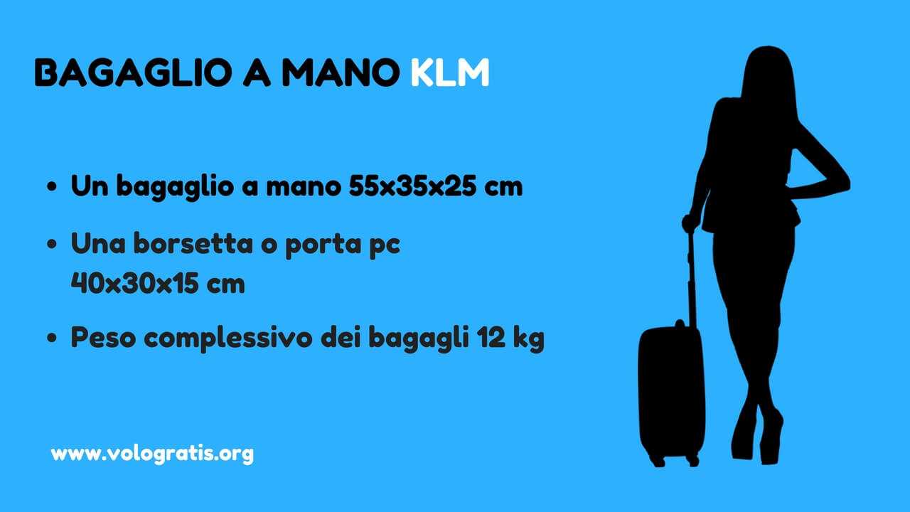 Bagaglio a mano e da stiva KLM: peso e dimensioni | VoloGratis.org